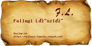 Fellegi László névjegykártya